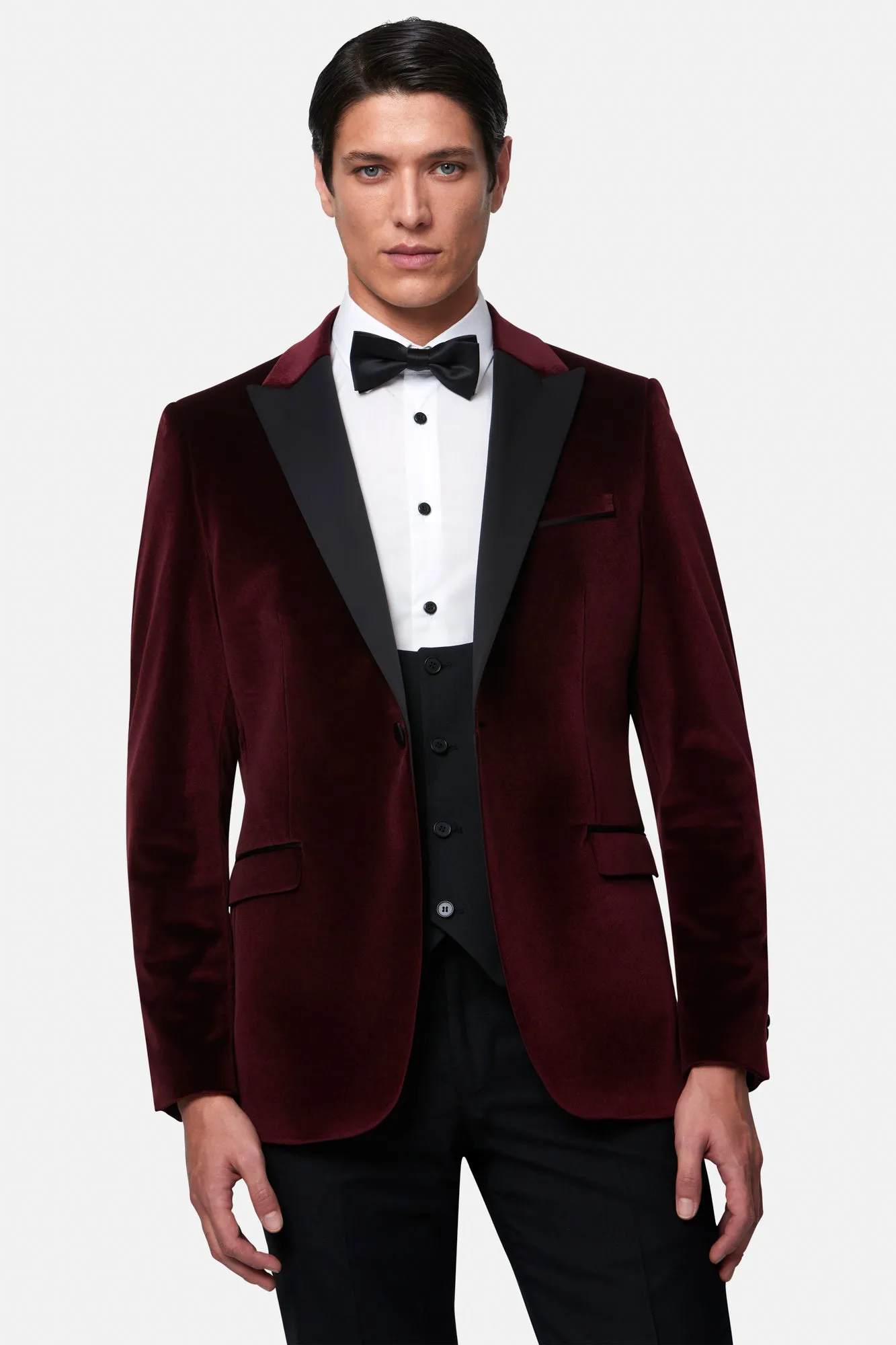 Jasper Bordo Velvet Jacket