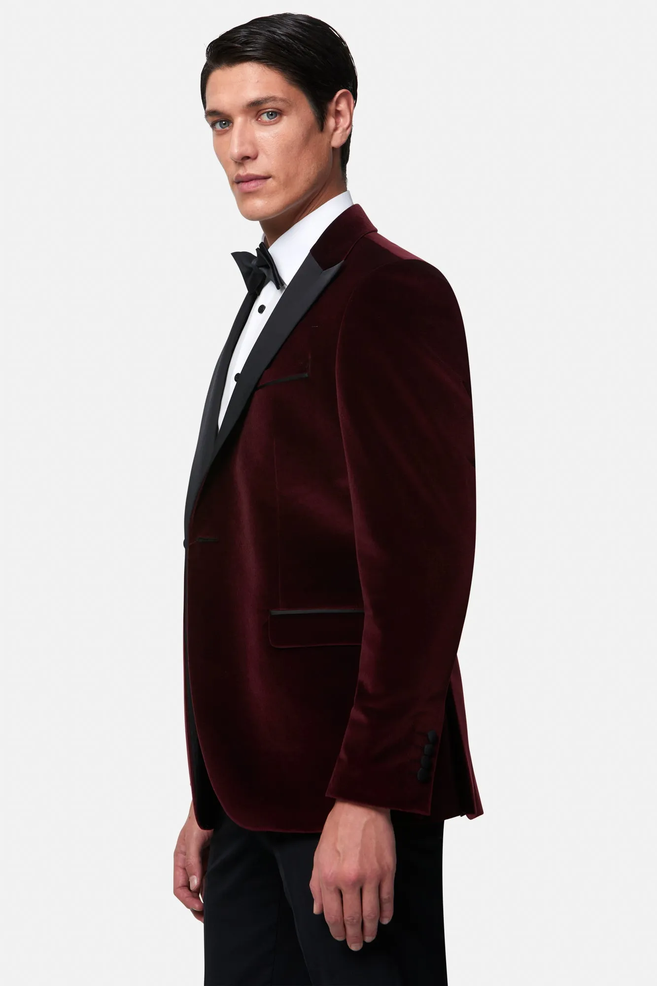 Jasper Bordo Velvet Jacket