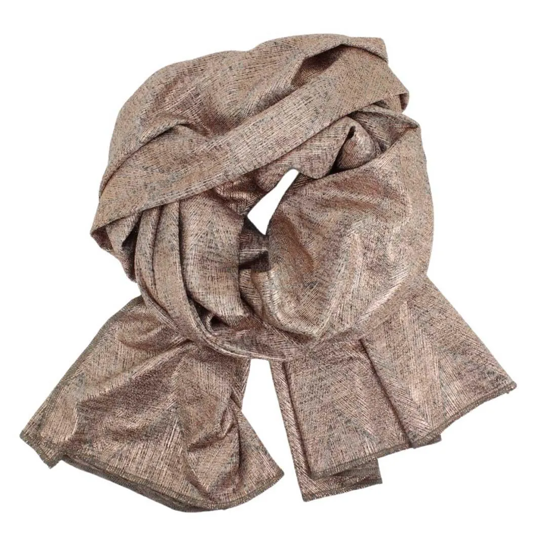 Knit Scarf - Oblong - Space Dye (Rose Silver) by Dana Herbert