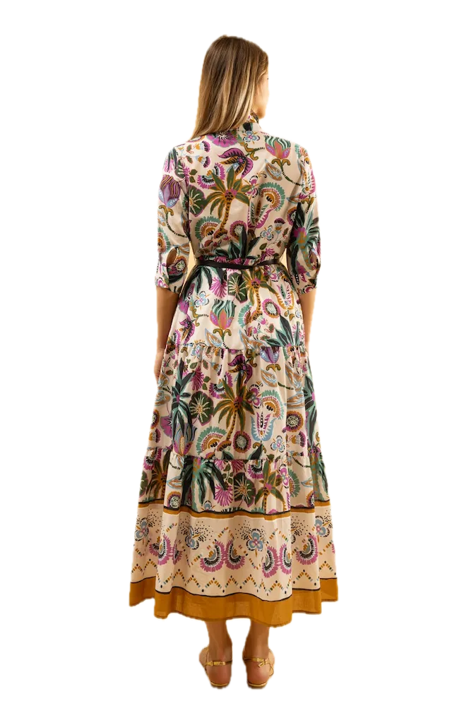 Kontatto multicolor chemisier dress