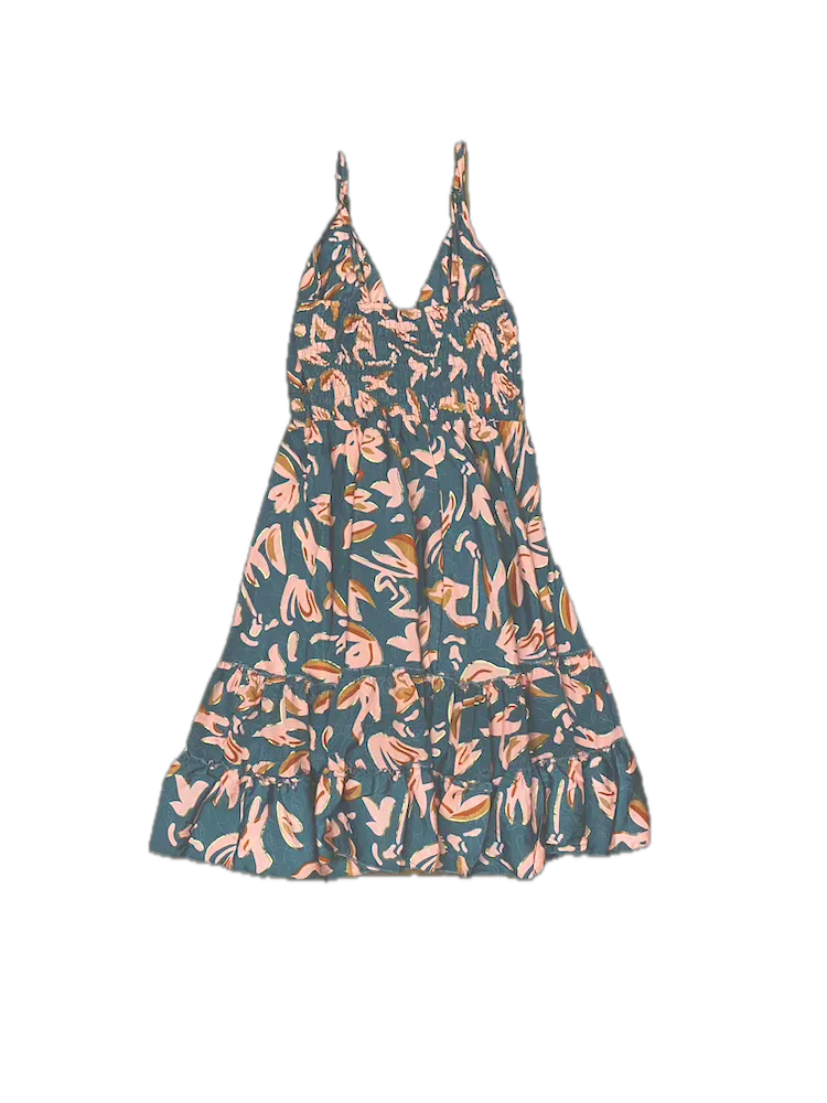 Kontatto orange print short dress