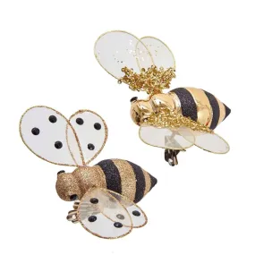 Kurt Adler Gold Honey Bee Clip on Ornament