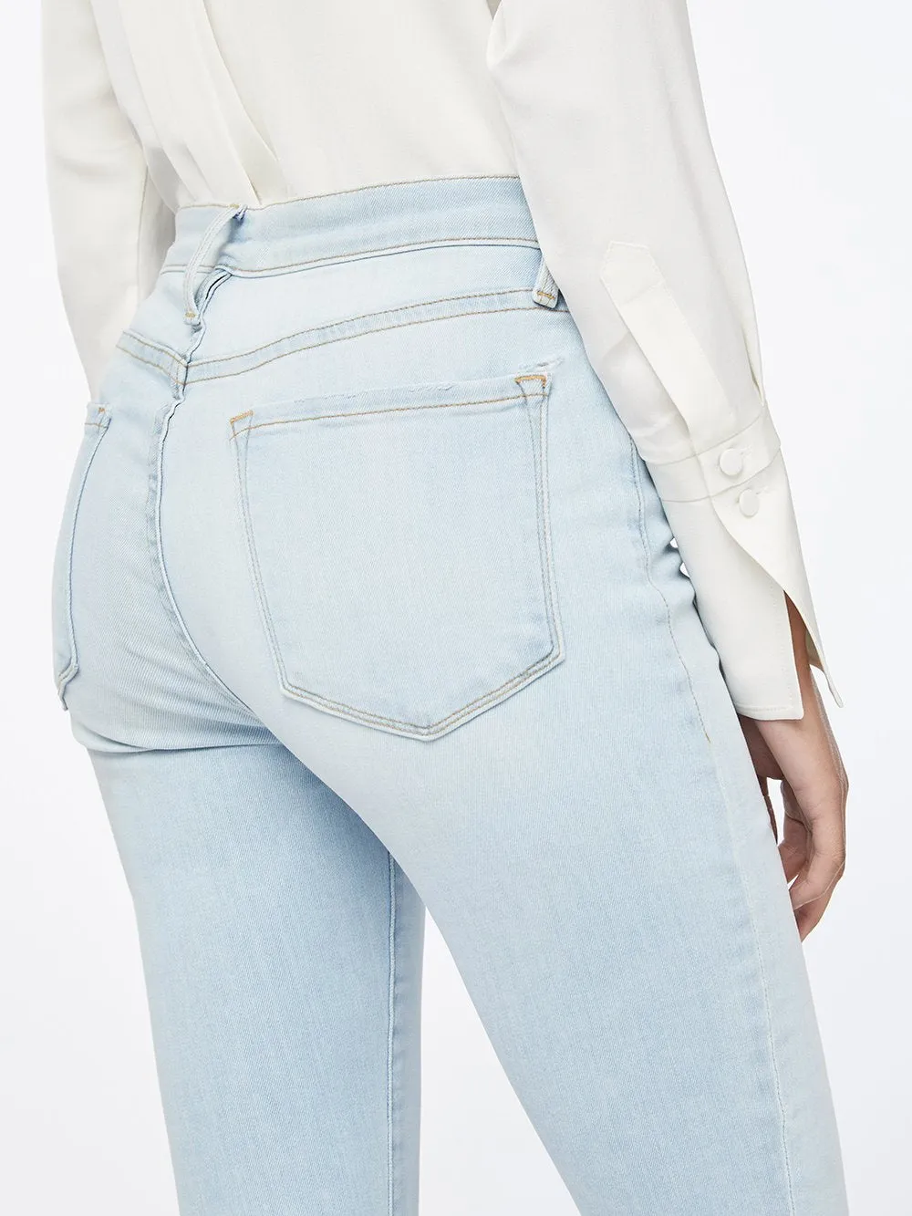 Le Skinny de Jeanne Crop Raw Edge -- Pacifica Rips