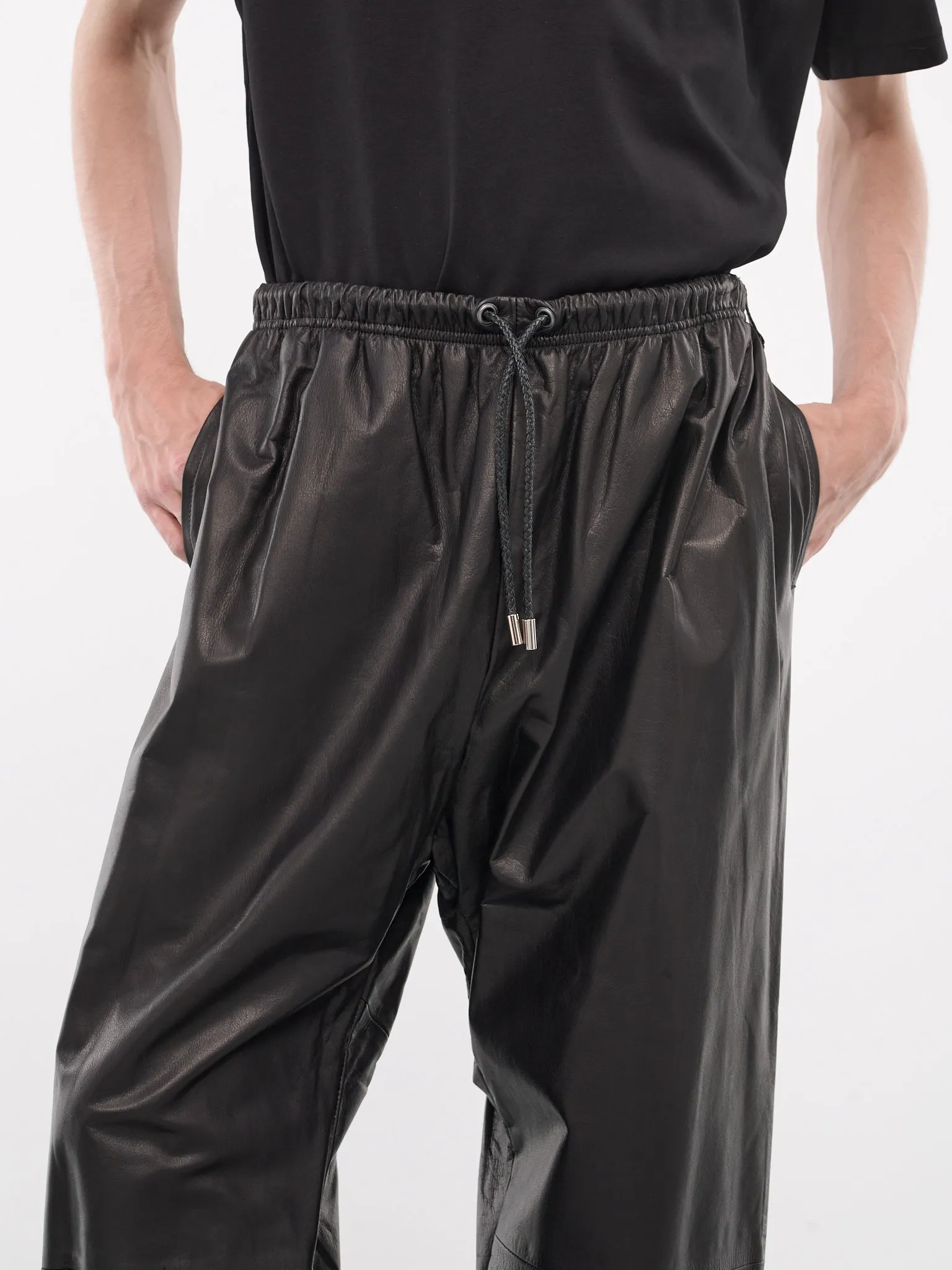 Leather Sweatpants (ARP2403-BLACK)