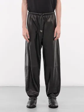 Leather Sweatpants (ARP2403-BLACK)