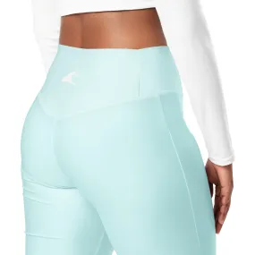 Light Cyan Flare Leggings with Extremely Stoked Epic Wave Logo