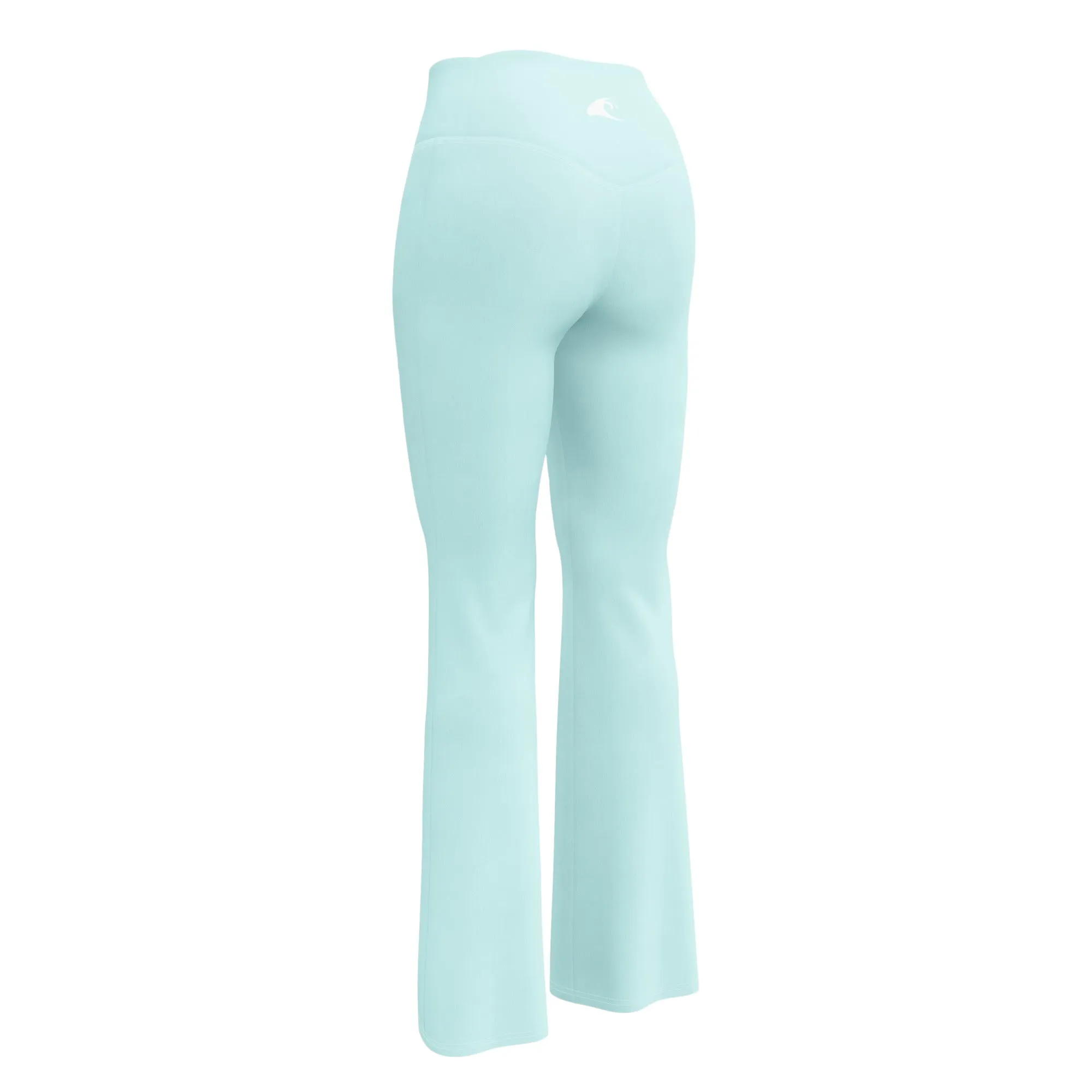 Light Cyan Flare Leggings with Extremely Stoked Epic Wave Logo