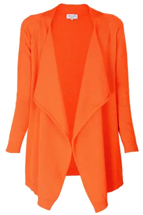 LONDON BOBBIE Orange Long Cardigan