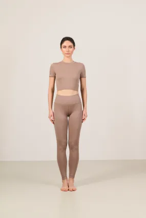 LUNA SCULPT seamless high-waisted rib legging - Fossil