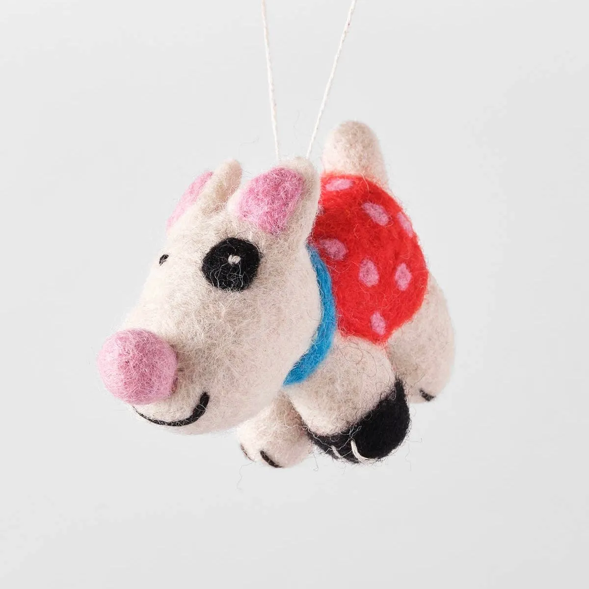 'Luna' Hanging Felt Ornament