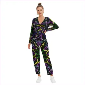 Mandala 2 Womens V-neck High Waist Jumpsuit