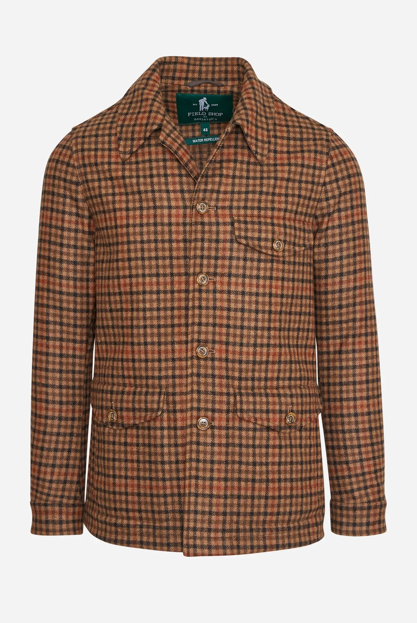 Marco Overshirt in Tan/Brown Check