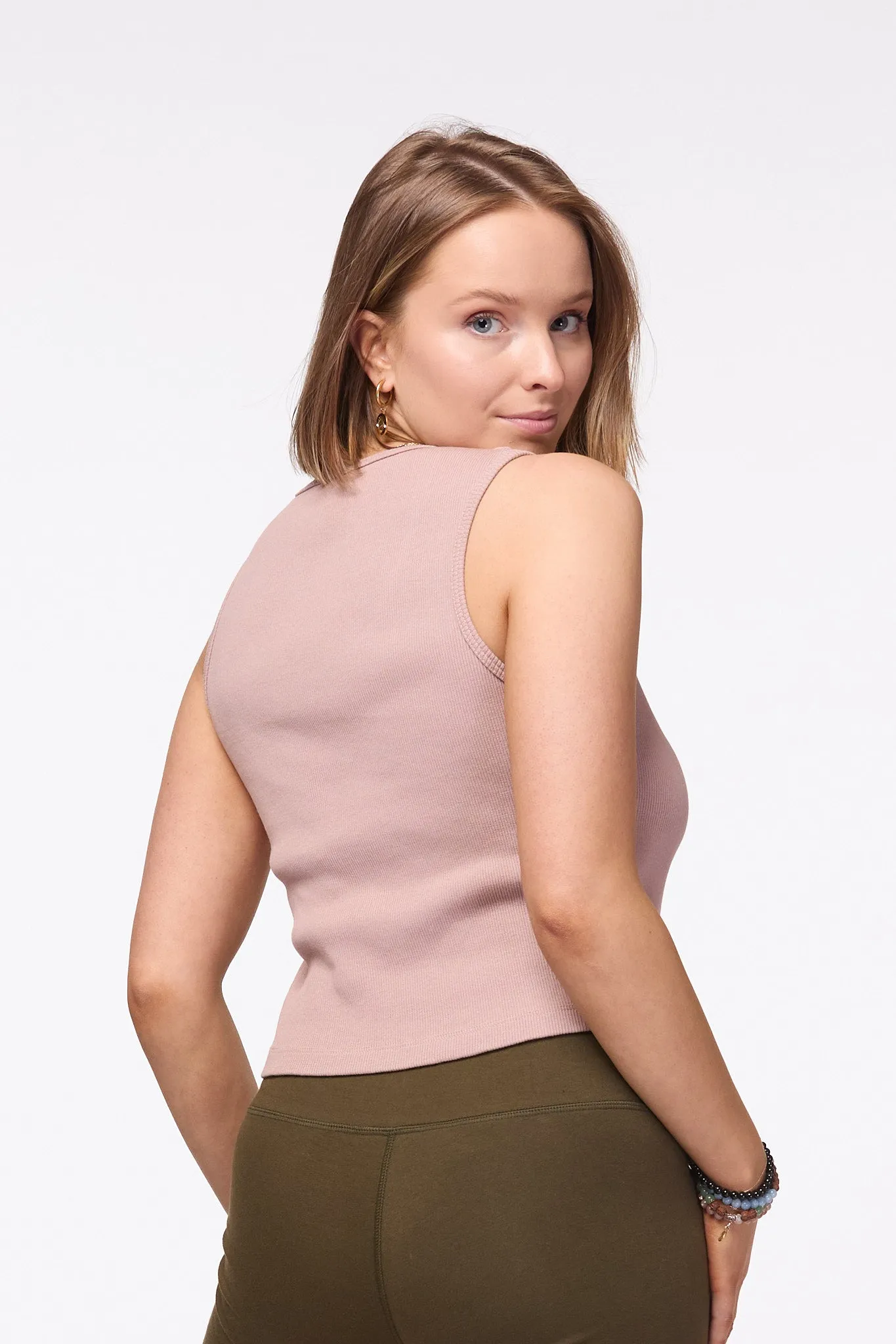 Melbourne Rib Tank | Pink