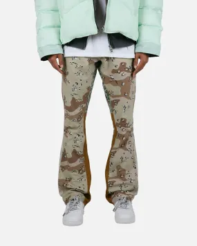 MNML B493 Flare Denim Pants Camo