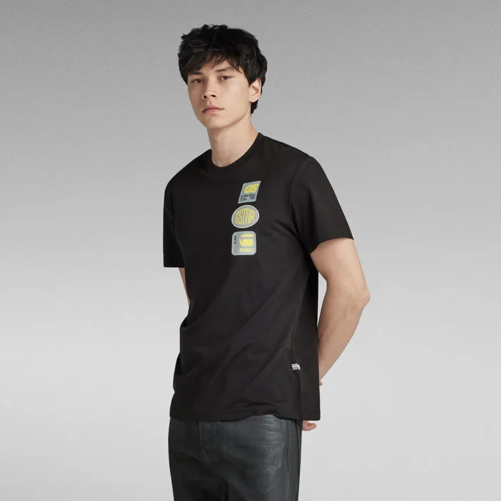 Multi Badge R T T-Shirt (Black) - GD239033366484