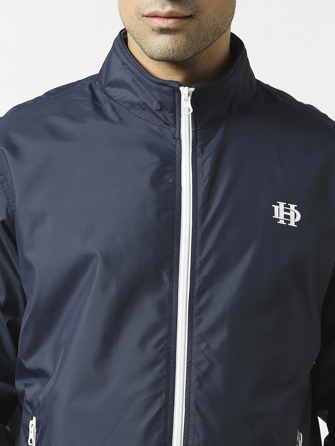 Navy Blue Bomber Jacket