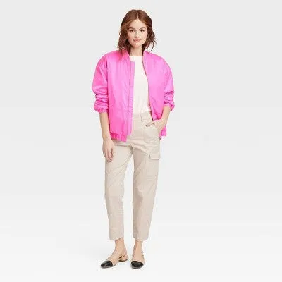 New - Women's Bomber Jacket - A New Day Pink M