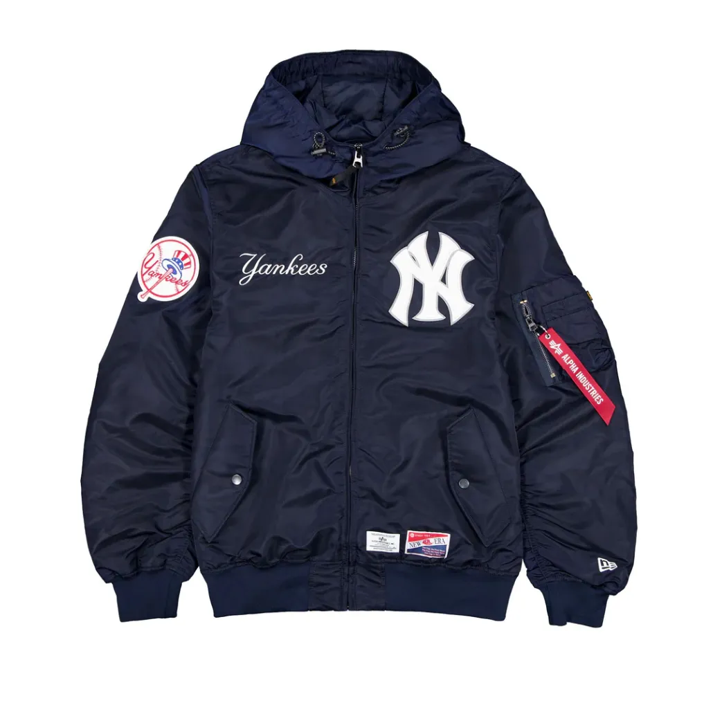 New York Yankees Navy Bomber Jacket New Era X Alpha Industries