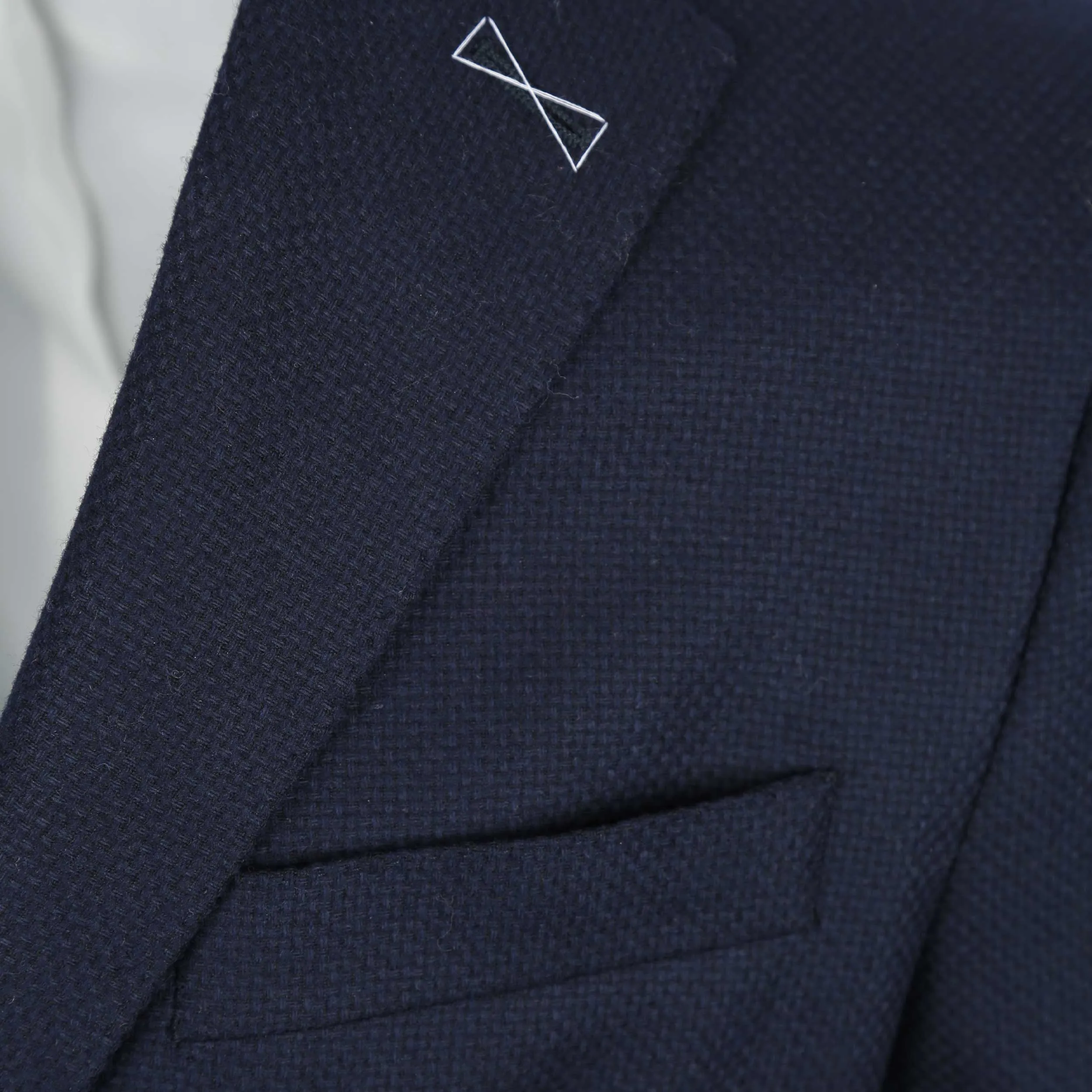 Norton Barrie Bespoke Jacket in Navy with White Buttons