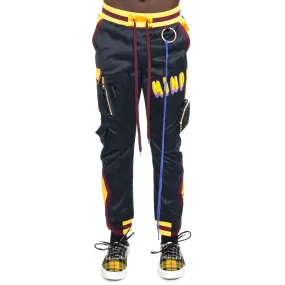 Nylon Patch Rib Sweatpants