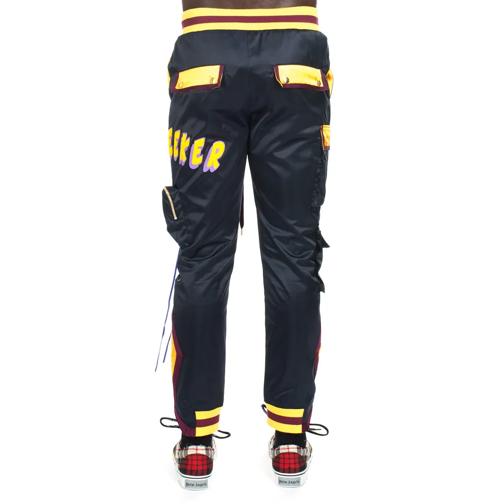 Nylon Patch Rib Sweatpants