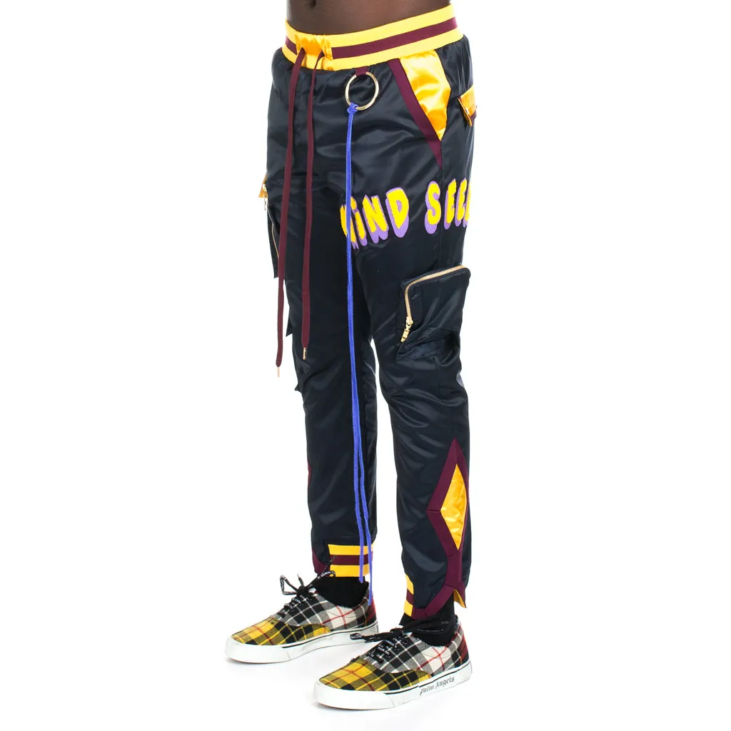 Nylon Patch Rib Sweatpants