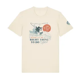 Ocean Born Organic Natural Raw Unisex T-shirt