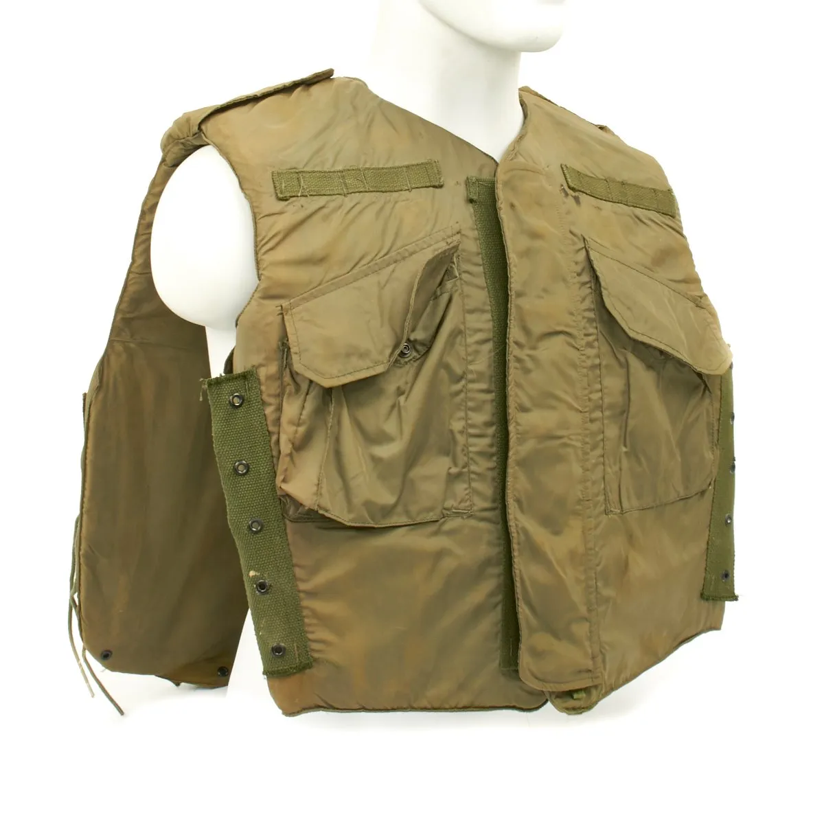 Original U.S. Vietnam War M-1952A Flak Body Armor Vest by Foster - Dated 1954