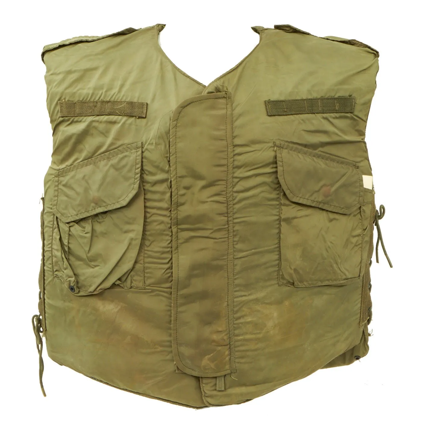 Original U.S. Vietnam War M-1952A XL Flak Body Armor Vest by Foster with Army Use and Care Manual