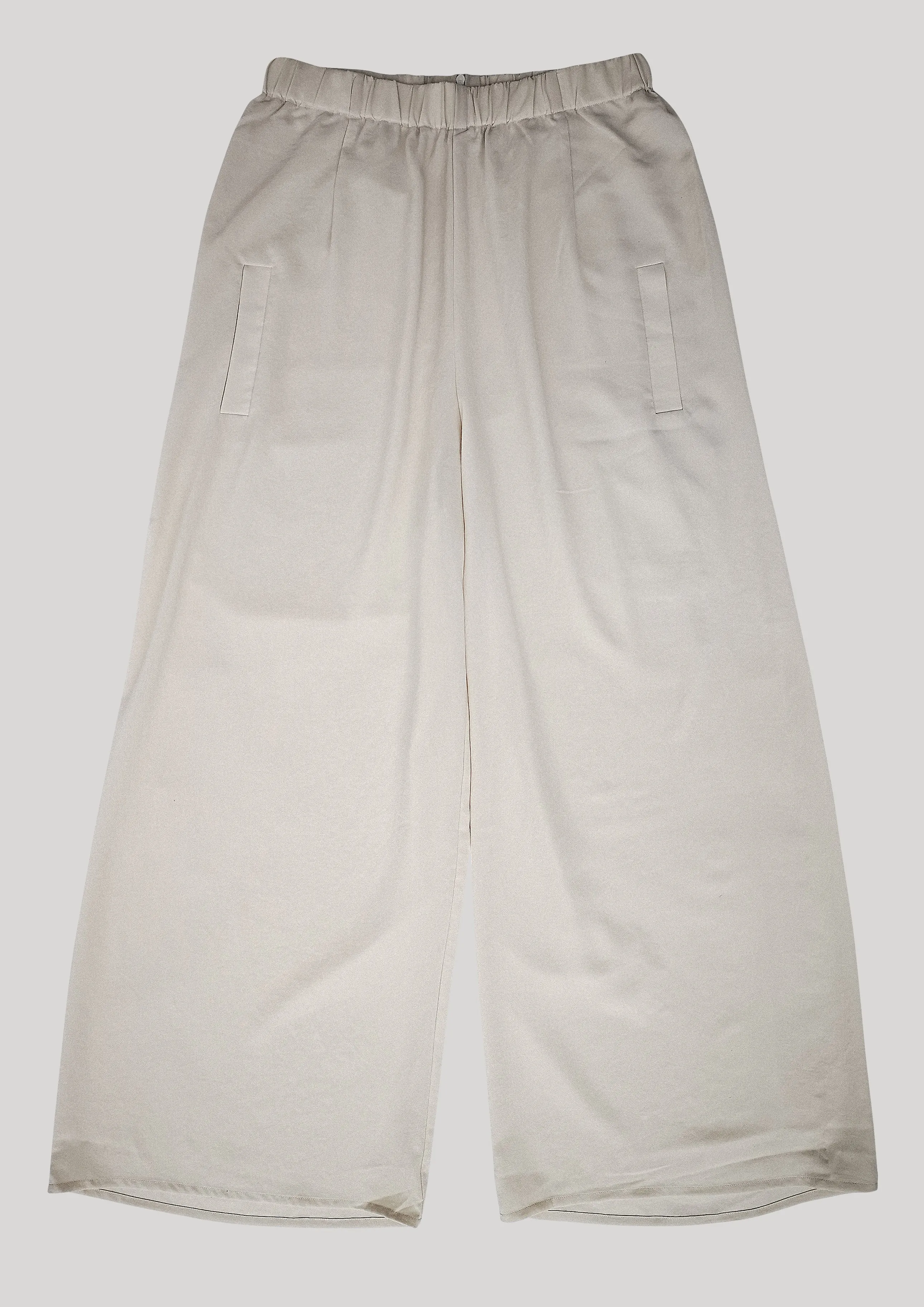 PANTS WIDE ELASTIC - creme