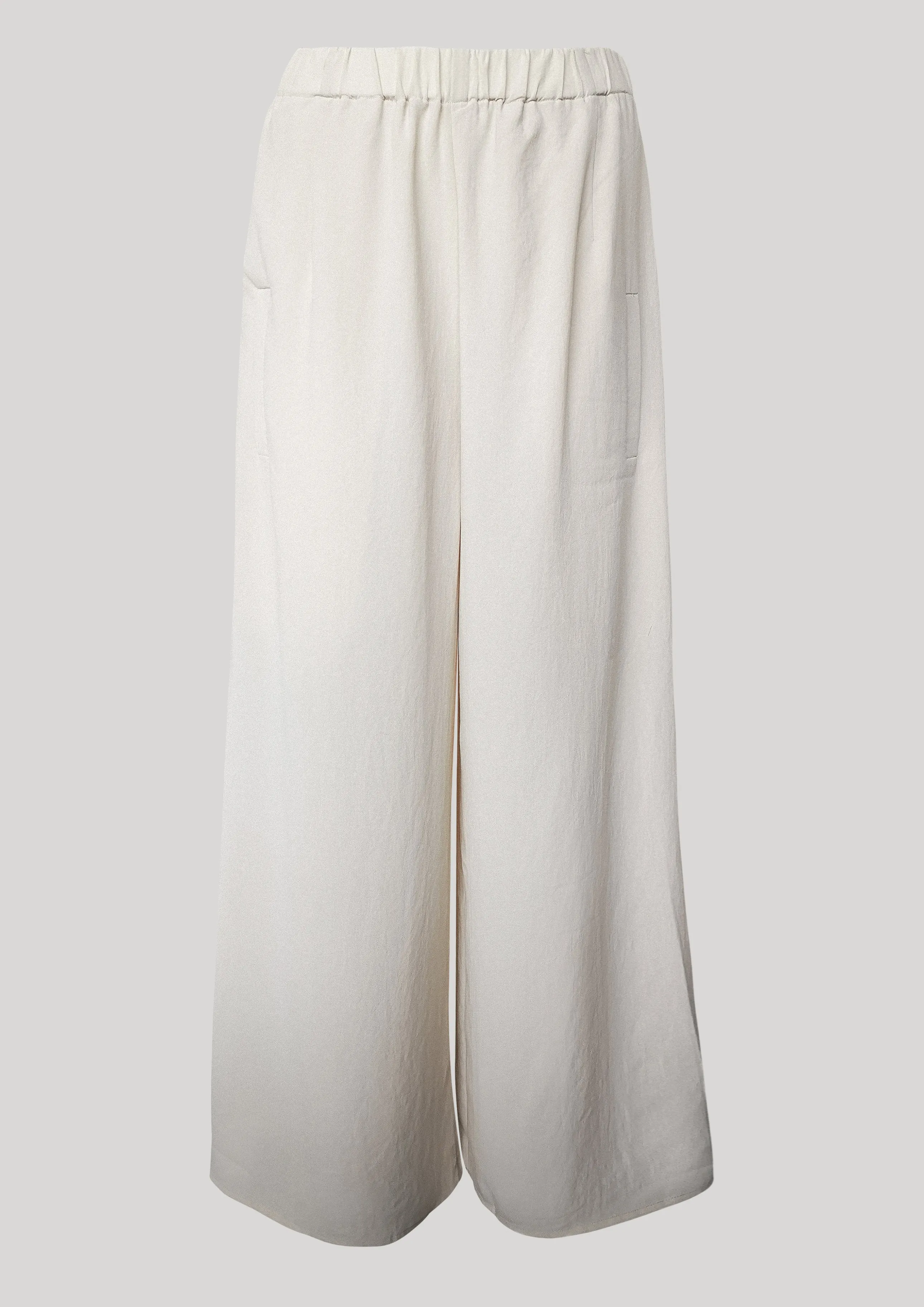 PANTS WIDE ELASTIC - creme