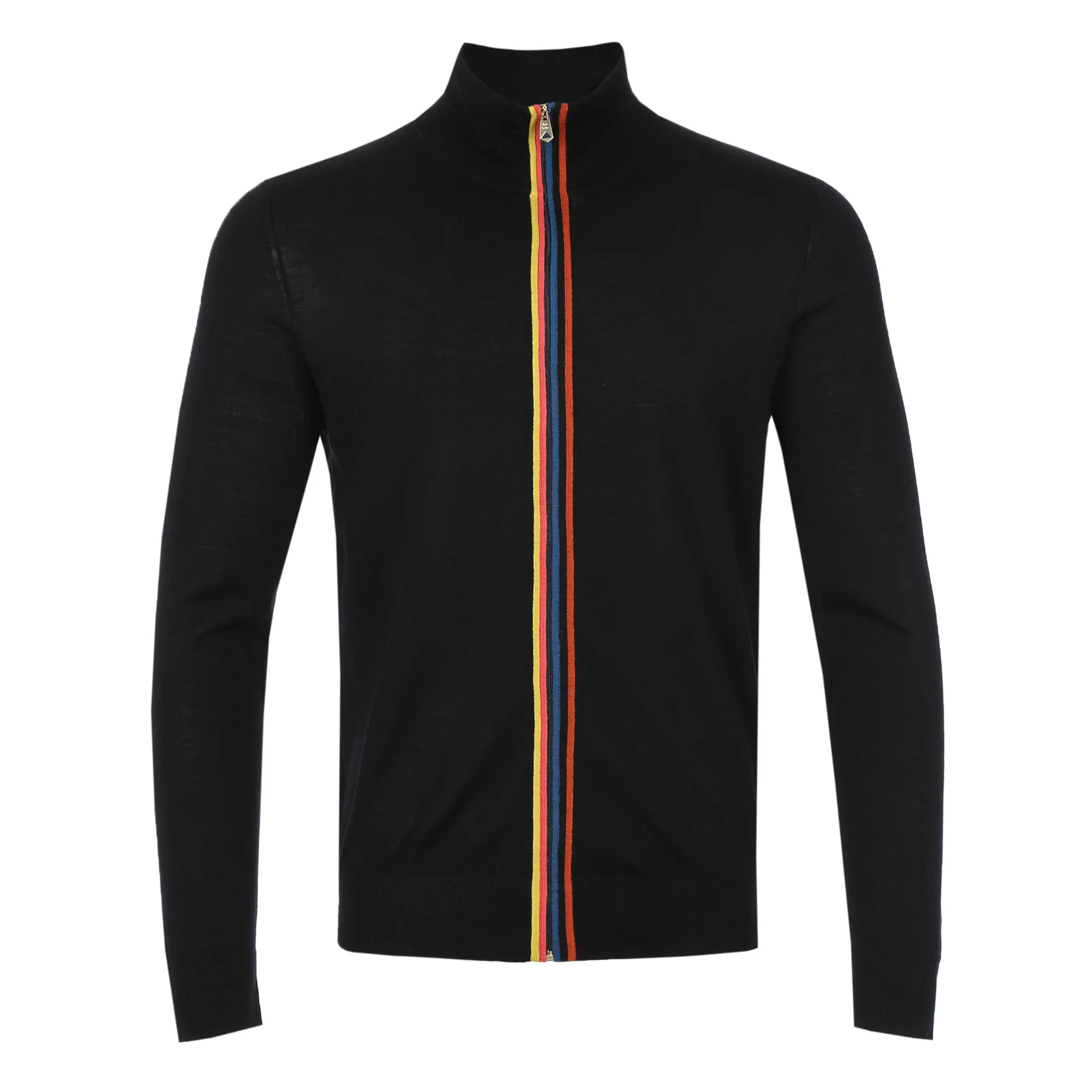 Paul Smith Zip Thru Cardigan in Black