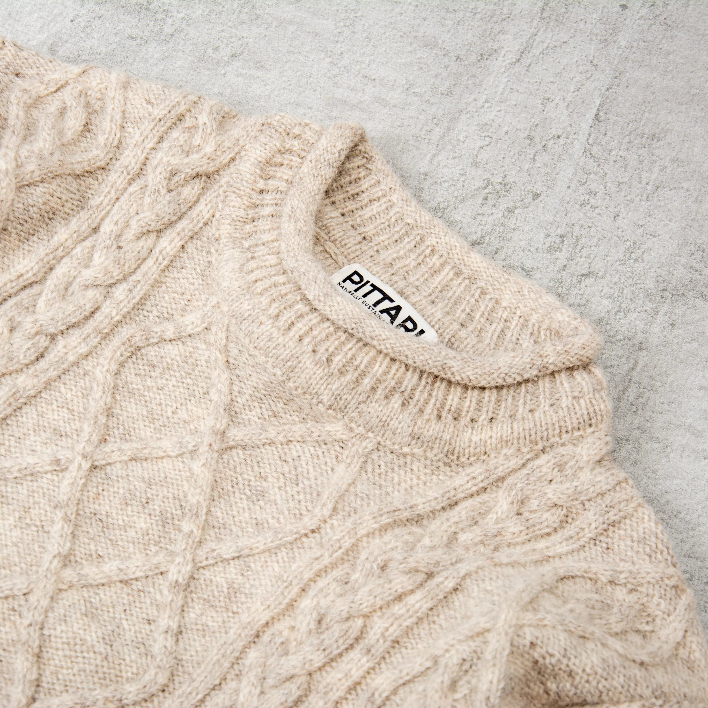 Pittari Spean Cable Knit Wool Sweater - Portland