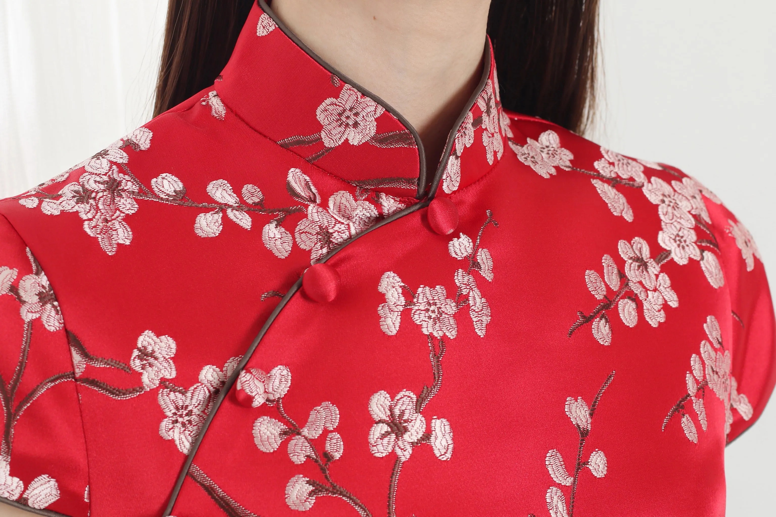 POLLY Plum Brocade Cheongsam