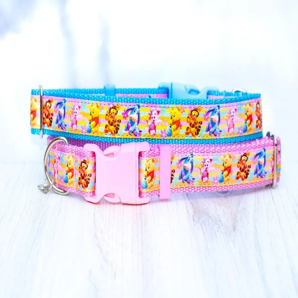 Pooh and Friends,Adjustable Dog collar, Winnie the pooh,Girly and boy collar,Winnie cat collar,