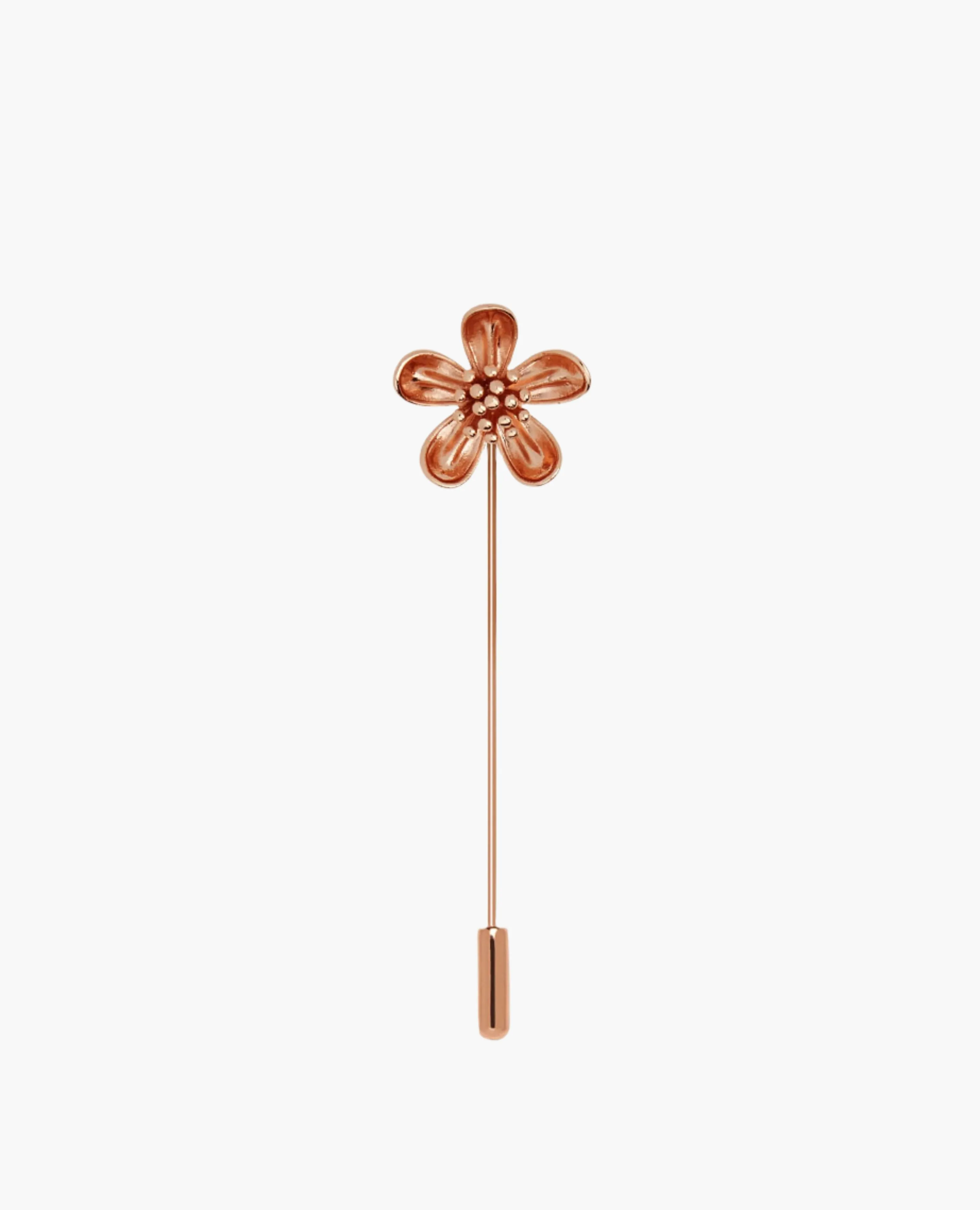 Rose Gold Summer Flower Lapel Pin