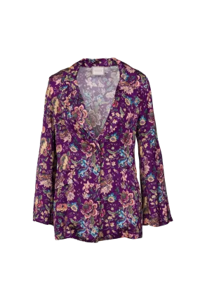 Saiph purple flower blazer