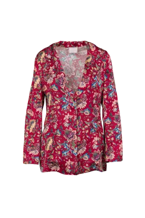 Saiph red flower blazer