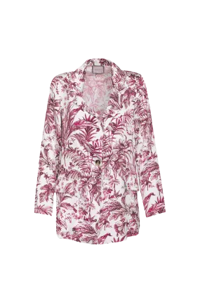 Saiph red flower print blazer