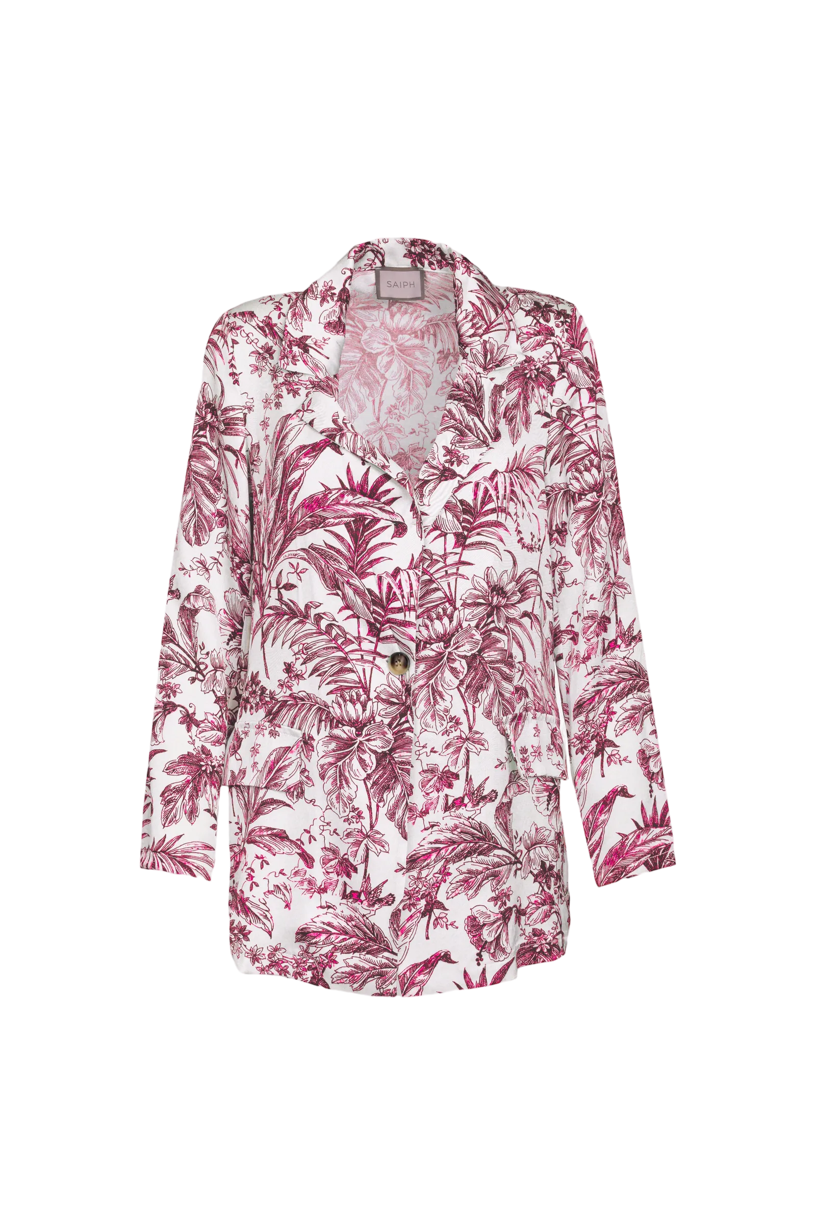 Saiph red flower print blazer