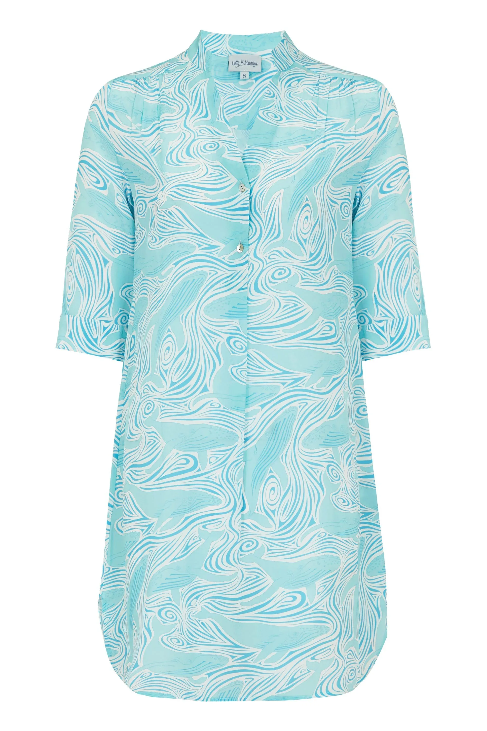 Silk Decima Dress WHALE