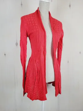 SMASH CORAL CARDIGAN LADIES S-M PRE-LOVED