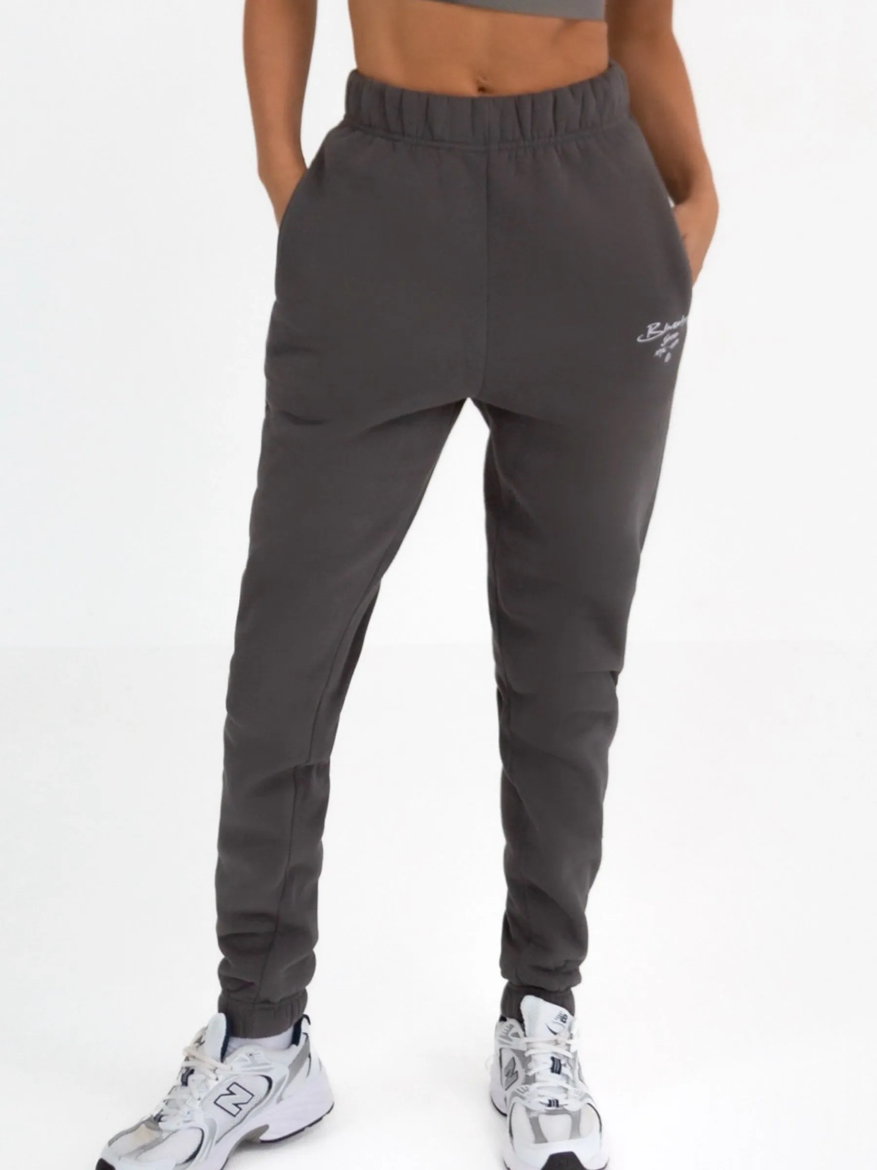 Soho Script Sweatpants - Charcoal