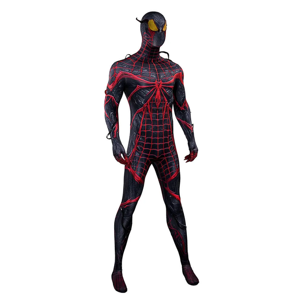 Spider-Man 2 PS5 Mile Morales Absolute Carnage Suit Cosplay Costume Jumpsuit Mask