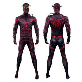 Spider-Man 2 PS5 Mile Morales Absolute Carnage Suit Cosplay Costume Jumpsuit Mask