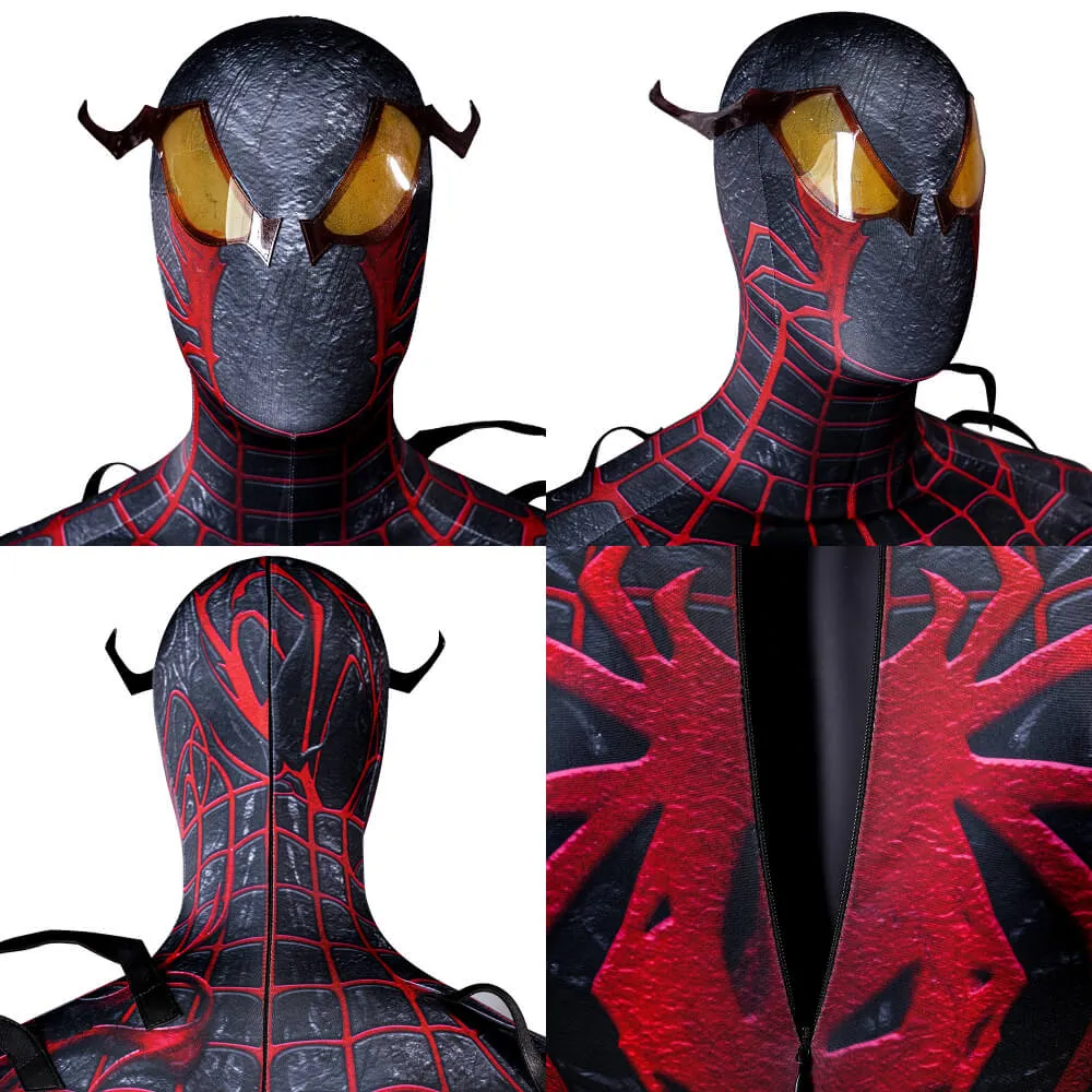 Spider-Man 2 PS5 Mile Morales Absolute Carnage Suit Cosplay Costume Jumpsuit Mask