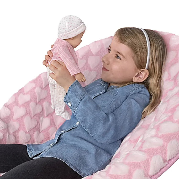 The Ashton-Drake Galleries Little Ellie Tiny Miracles Lifelike Baby Girl Doll Realistic Hand Rooted Hair Fully Poseable with Soft RealTouch® Vinyl Skin and Bean Bag Body Ages 3 and Up 10"-Inches