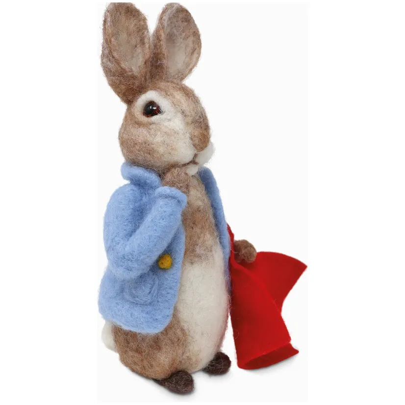 The Crafty Kit Company | Beatrix Potter - Peter Rabbit and His Pocket Handkerchief Needle Felting Kit