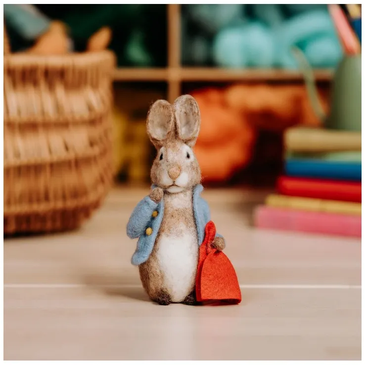 The Crafty Kit Company | Beatrix Potter - Peter Rabbit and His Pocket Handkerchief Needle Felting Kit