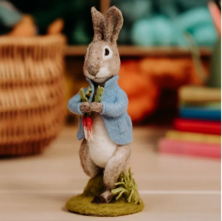 The Crafty Kit Company | Beatrix Potter - Peter Rabbit and the Stolen Radishes Needle Felting Kit